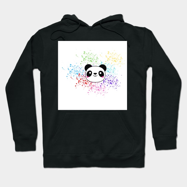 Happy Panda Bear Hoodie by PedaDesign